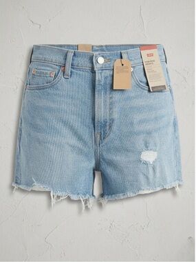 Levi’s high rise hypersoft shorts denim NWT